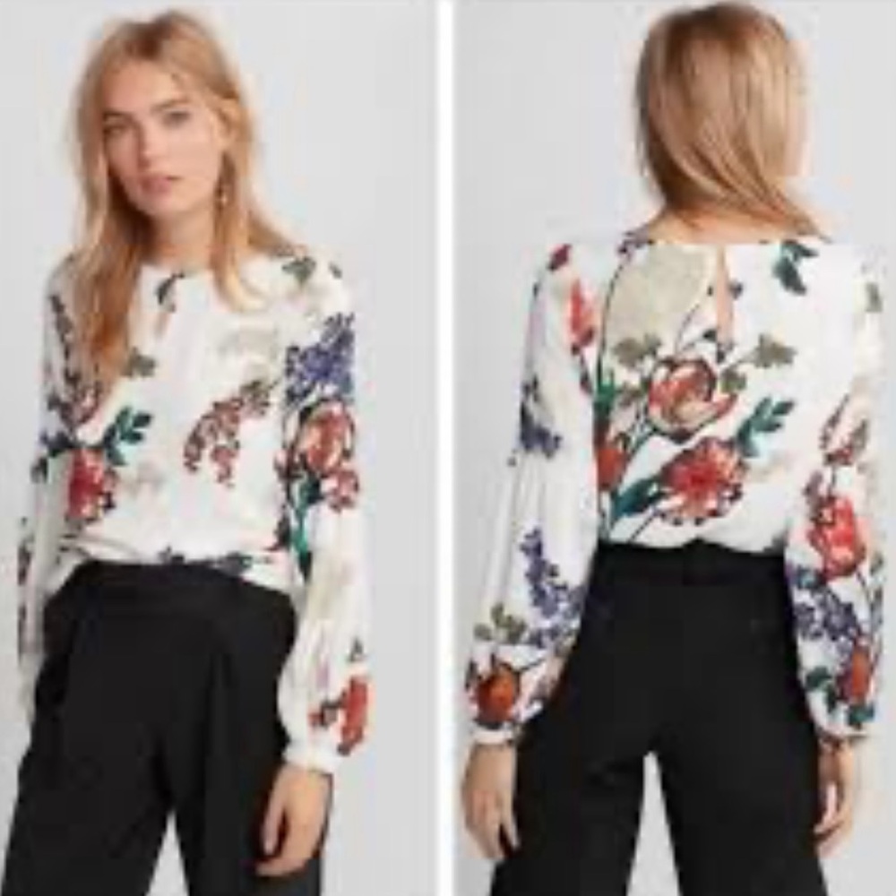 Express Multicolor Floral Blouse